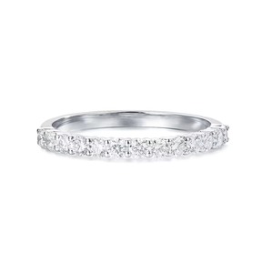Bague de mariage à quatre points avec diamants de laboratoire F-VS2, en or massif 14K, sertie à griffes, pour mariages, fiançailles et soirées - Product Image 1