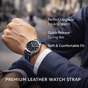 Cinturino per Orologio in Pelle Crazy Horse Ouruoxi, 20mm 22mm, Cinturino in Vera Pelle di Vitello con Sgancio Rapido - Product Image 3