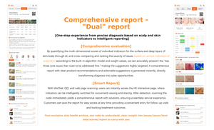 Appareil d'analyse 2-en-1 pour la peau et les cheveux, analyseur de problèmes cutanés et capillaires avec 1 poignée - Product Image 2