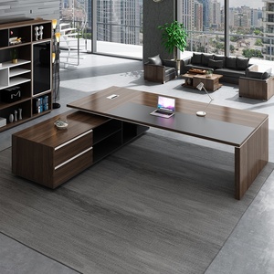 Wooden Office Bookcase Storage Shelf With Adjustable Shelves - Product Image 3