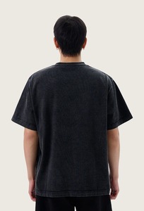 เสื้อยืดคอตตอนถัก 100% ทรงโอเวอร์ไซส์ สไตล์วินเทจ ล้างสีแบบแอซิดวอช รับสกรีนโลโก้ตามสั่ง ขายส่ง - Product Image 4