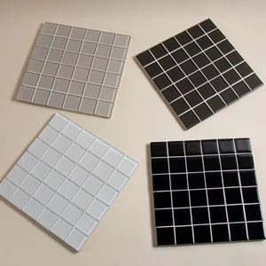 Sous-verre en mosaïque de verre carré, tapis de protection de table, isolation thermique, pour cuisine, maison, bar, restaurant, vente en gros, usine, en vrac - Product Image 1