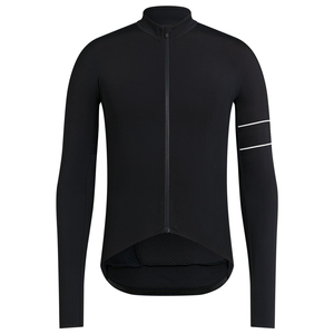 Ropa Deportiva de manga larga para hombre, Jersey de ciclismo con cremallera y brazos a rayas, venta al por mayor - Product Image 3