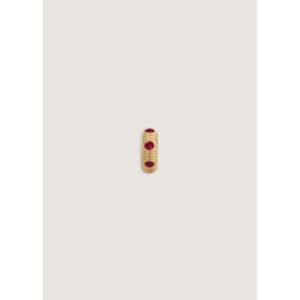 Colgante de rubí de aniversario en oro rosa, estilo religioso, diseño de gota de agua con engaste de bisel, chapado en rodio - Product Image 2
