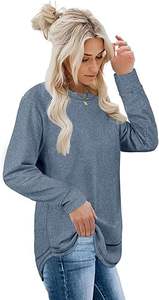 Sudadera de mujer de gran tamaño a la moda, Top informal de manga larga con cuello redondo suave y cálido - Product Image 3