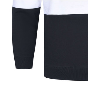 Nouvelle arrivée ODM coton blanc col rond plaine sweats matériaux originaux pull hommes sueur porter broderie O cou chemise - Product Image 4