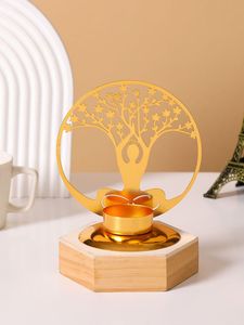 hot selling Leaf design candle stand Tea light holder for Diwali Decorative candle stand for home Lighting holder for events - Product Image 6