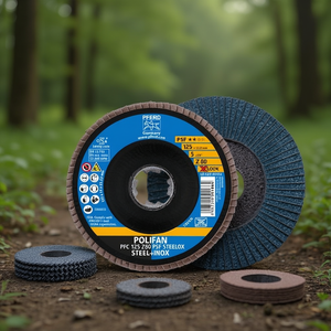 แผ่นขัดทรงกรวย X-LOCK PSF Z STEELOX ซีร์โคเนีย คอรันดัม 125 มม. ความหยาบเบอร์ 80 ยี่ห้อ Z HORSE แพ็ค 10 ชิ้น - Product Image 3