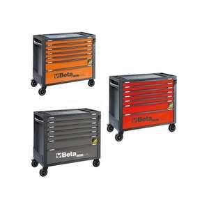 Cabina de rodillo móvil BETA con 7 cajones Gabinetes de herramientas de sistema antiinclinación largos - Product Image 1