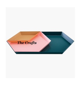 Bulk Metal Pink Color Food Serving <b>Tray</b> With Exclusive Quality Serving Dessert Food <b>Tray</b> For Wedding Party Usage - Product Image 5