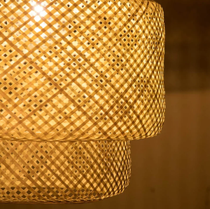 Handmade Modern & Antique Bamboo Lampshade Round Pendant <b>Light</b> with <b>Rattan</b> <b>Shade</b> for Home Decor Wholesales - Product Image 6