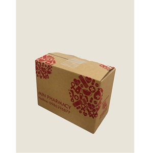 Customizable Rectangle Flexographic Folding <b>Boxes</b> Slotted Corrugated Board UV Advantage Paper Recycled Materials for Medicine - Product Image 6