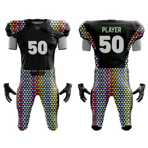 Ensemble maillot et pantalon de football américain Design personnalisé Teamwear 2025 Tissu en maille respirante Prix d'usine Vente en gros - Product Image 1