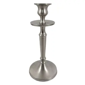 Sleek Stylish Metal <b>Taper</b> <b>Candle</b> Holder Accent for Elegant Dining Table Setup for Home Office and Christmas Easter Decor - Product Image 3
