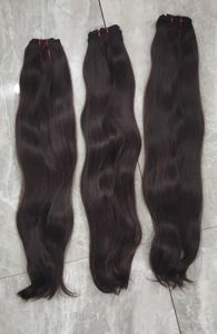 Meilleurs paquets de cheveux vierges Remy naturels droits du temple indien cheveux bruts non transformés d'un seul donneur style de vague d'eau douce - Product Image 4