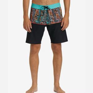 Pantalones cortos de cintura elástica alta para hombres, ropa de playa ligera y cómoda personalizable, pantalones cortos de verano por sublimación - Product Image 3
