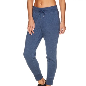 Pantalones deportivos cómodos para mujer con estampado de logotipo personalizado para mujer, pantalones deportivos en color azul - Product Image 4