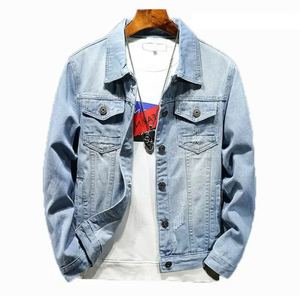 Chaqueta vaquera de moda para hombre con estilo de último diseño 100% Chaquetas vaqueras de alta calidad al por mayor - Product Image 6