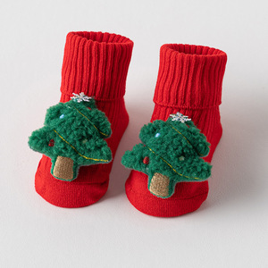 <span class=keywords><strong>Chaussettes</strong></span> antidérapantes en coton doux et écologiques pour bébés, <span class=keywords><strong>avec</strong></span> revers ample, thème Noël, semelle antidérapante pour la marche <span class=keywords><strong>des</strong></span> tout-petits - Product Image 4