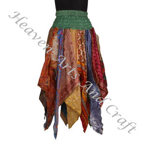 DS029 Urban Tribal Dance Assorted <b>Skirt</b> Patchwork New Saree <b>Skirts</b> Long Size Saree <b>Skirts</b> For Ladies Art <b>Silk</b> <b>Skirt</b> Saree Hippie - Product Image 5