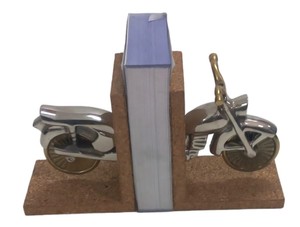 Prachtige Motorboekensteunen Tafelgerei Pronkstuk Boekensteun Voor Tijdschrift En Kranten Organisator Elegant Boek Eindigen In De Beste Prijs