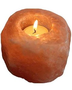 โคมไฟคริสตัลทำมือออกแบบลายดอกไม้เทียนเกลือหิมาลัยธรรมชาติงานฝีมือตามธรรมชาติ - Product Image 1