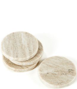 Marrón Mossy Mármol Natural Decoración para el hogar Utensilios de cocina Posavasos redondos Juego de mesa de 4 Superventas - Product Image 6