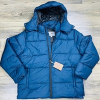 Veste d'hiver en coton rembourré avec broderie Veste à capuche décontractée épaisse et chaude Lot de vêtements excédentaires en gros