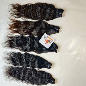 Extensions de cheveux humains de couleur naturelle pour femmes, indiens vierges de qualité Remy, 100% - Product Image 5