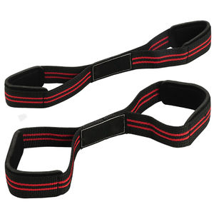 สายรัดเดดลิฟท์แบบยูนิเซ็กซ์ Misha Sports & Fitness รูปทรงเลข 8 ยืดหยุ่นสูง ปิดด้วยกระดุมแบบสแนป ทำจากผ้าฝ้าย ปรับแต่งได้สำหรับการยกน้ำหนัก - Product Image 3