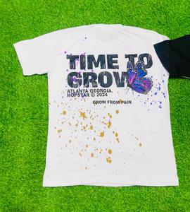 เสื้อยืดผ้าฝ้ายโอเวอร์ไซส์โลโก้ด้านหน้าและด้านหลังพิมพ์ลายผู้ผลิตเสื้อผ้าชั้นนำสำหรับอุตสาหกรรมสีแทนซี่ราคาถูก