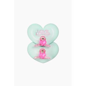Lot de 2 petites pinces à cheveux en acrylique avec nœud et strass en acier inoxydable pour filles, 5 cm, pour la décoration des cheveux lors de fêtes, emballage carton - Product Image 1