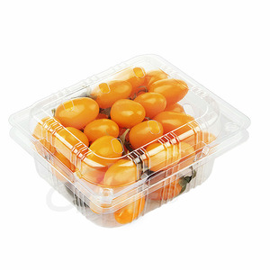 500g nhựa nho punnet vỏ sò rõ ràng trái cây bao bì trái cây vỏ sò - Product Image 3