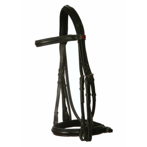 Brida lisa de cuero de caballo fabricante al por mayor con Riendas de cuero brida de caballo de cuero acolchado suave - Product Image 2