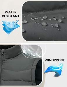 Venta Directa de Fábrica, Chaleco Acolchado con Cierre y Cuello en V, Personalizable, Transpirable, de Alta Calidad, para Hombre, Invierno, Casual - Product Image 4