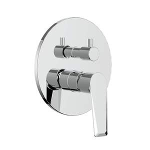 Diamantato serie a 4 vie da parete miscelatore doccia a leva singola con deviatore sistema di installazione facile per rubinetti da bagno e doccia - Product Image 1