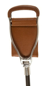 Palo de asiento de tiro con un asiento ancho de cuero marrón - Product Image 3