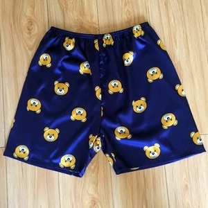 Pijama de seda para hombre, pantalones cortos de verano para el hogar, ropa cómoda para dormir en la playa - Product Image 6