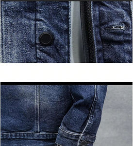 กางเกงยีนส์เดนิมผู้ชาย / เสื้อแจ็คเก็ตทรงทรัคเกอร์ คุณภาพดีที่สุด พร้อมสีและโลโก้แบบกำหนดเอง ผลิตในประเทศปากีสถาน - Product Image 4