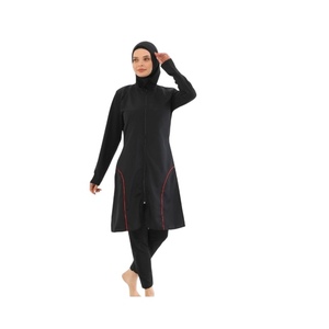 Traje de Baño Modesto de Manga Larga, Secado Rápido y Ecológico para Mujeres Musulmanas, Cobertura Completa, Estilo Deportivo Islámico, Hiyab, Burka - Product Image 1