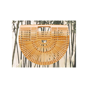 Classic <b>Wicker</b> Bamboo Handle <b>Bag</b> with Handles Round Shape Custom Size Multifunction Handicraft Fashion Accessories Made Vietnam - Product Image 6