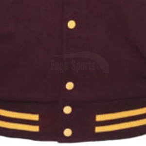 Vente en gros de veste Lettermen à manches en cuir High Street avec logo à l'avant Service OEM Couleurs et logo personnalisés - Product Image 6