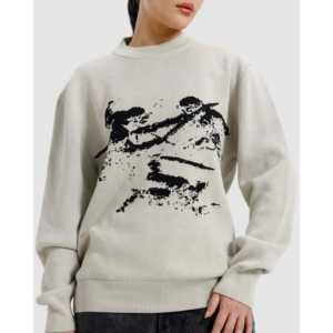 Suéter de Hombre Cupid Jacquard de Punto, 100% Algodón, con Capucha, Mangas Largas, Transpirable, Estampado de Dibujos Animados, para Otoño - Product Image 5