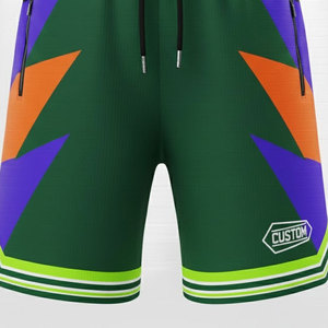 Pantalones Cortos Deportivos Profesionales de Pana con Cintura Alta, Color Sólido, Transpirables y de Secado Rápido para Entrenamientos Esenciales en el Gimnasio - Product Image 3