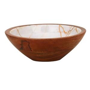 Vajilla de cena de diseño atractivo, cuenco para servir comida para servidor de frutas secas frescas, uso de Catering, cuenco de madera rústico - Product Image 6