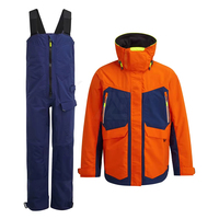 Veste de navigation marine professionnelle avec pantalon à bretelles taille haute Veste de navigation de haute qualité avec pantalon à bretelles