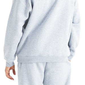 Ensemble de survêtement d'hiver uni, confortable, doux, en polyester/coton, coupe régulière, tissu léger et respirant, pour un usage quotidien décontracté - Product Image 6