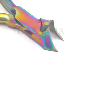 Rainbow Color High Quality 3MM Stainless Steel <b>Nail</b> Clipper Dead Skin Removal Cuticle Nipper for Finger Use - Product Image 5