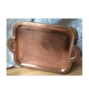 Plateaux de service en cuivre de la meilleure qualité, artisanat indien en métal, plateaux de service décoratifs en cuivre pour la maison, les hôtels et les restaurants - Product Image 6