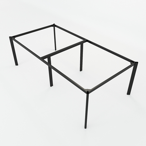 HCOC010 Cast Iron <b>Table</b> Legs 240x120cm Oval Concept Assembly Industrial Design for Dining Kitchen and Hospital Furniture - Product Image 1